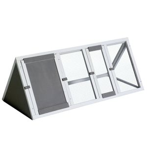 118 CM Grey Rabbit Hutch Guinea Pig Cage , Ferret cage
