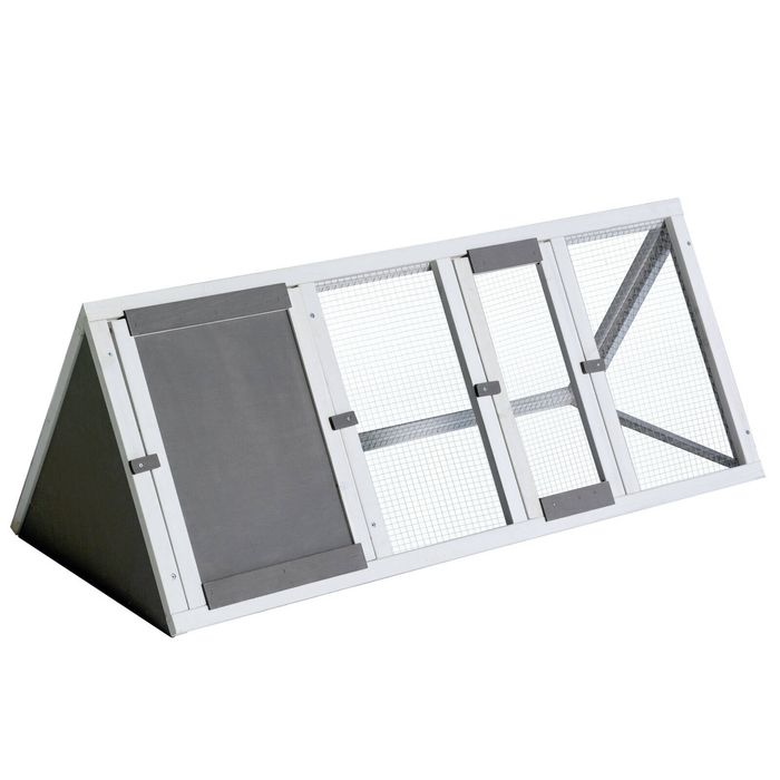118 CM Grey Rabbit Hutch Guinea Pig Cage , Ferret cage