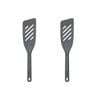 2PK Zyliss Fish Turner Nylon Spatula Flipping Kitchen Utensil 7x33cm Grey