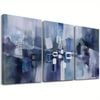 3pcs Modern Abstract Geometric  Print 100% Australian Made 3 x 60x90cm  (Stretched)