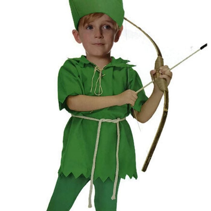 Childrens Green Costume Peter Pan Robin Hood Elf Halloween Kids Book Week 110-130cm 6-9yrs