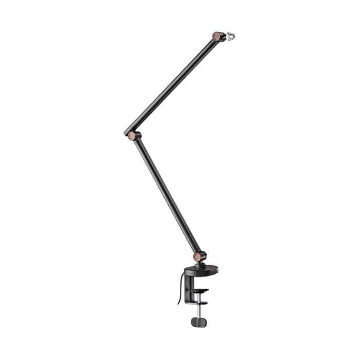 Brateck Armoured Microphone Arm with RGB Lighting - Black