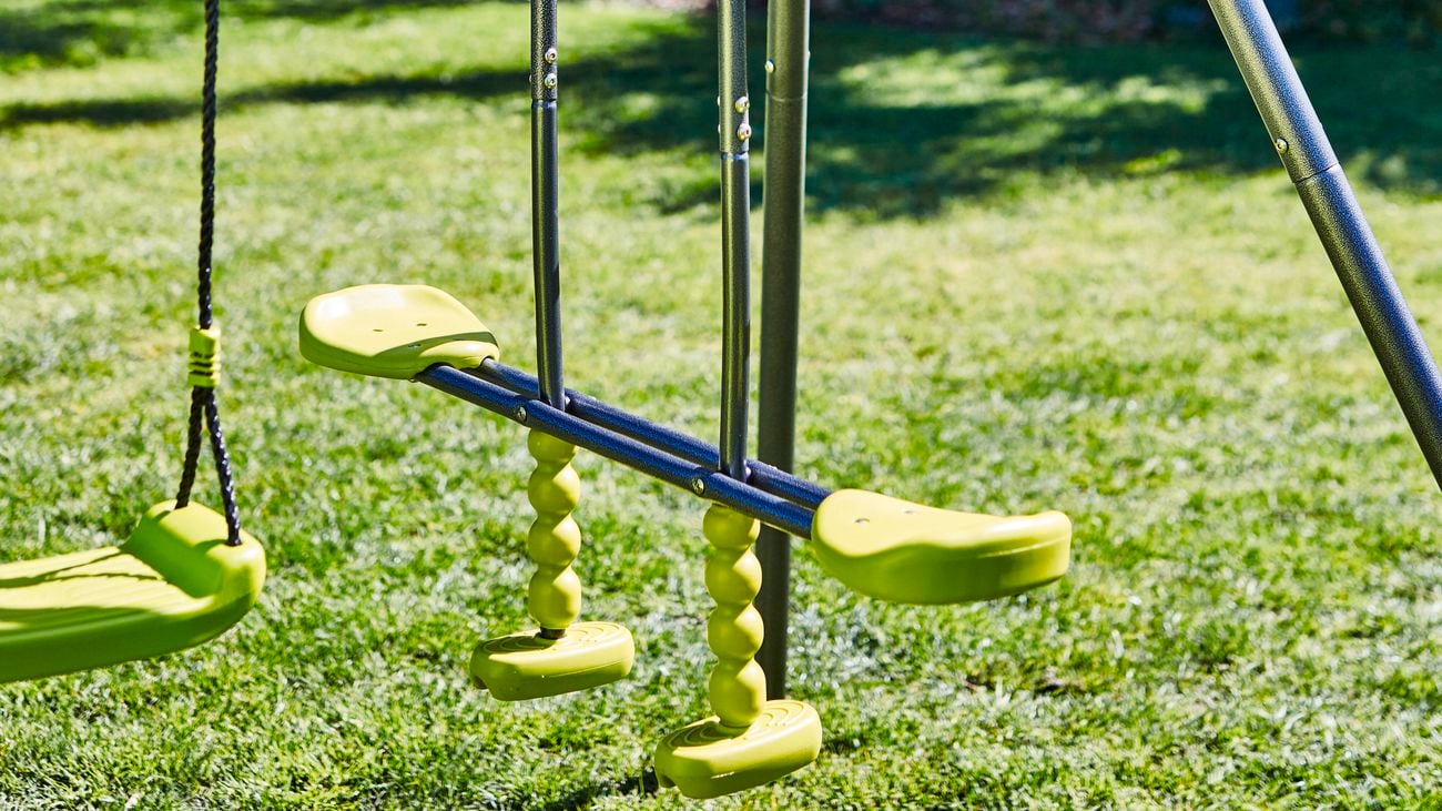 Swing set.