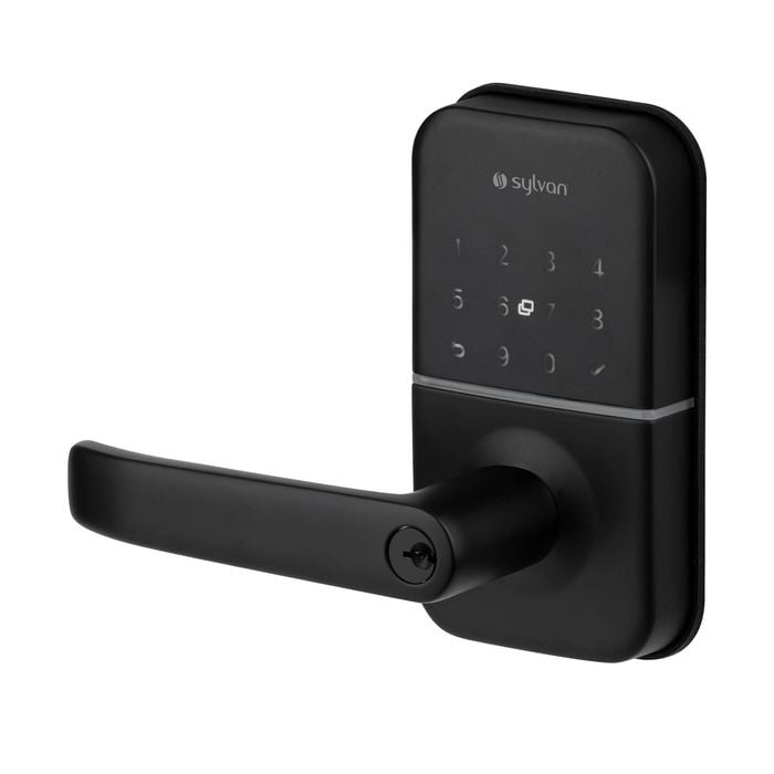Sylvan Black Smart Entry Lever Handle
