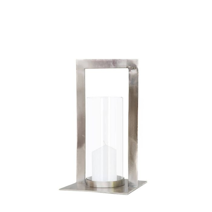 Ssh Collection Toren 34cm Tall Hurricane Lamp - Polished Nickel