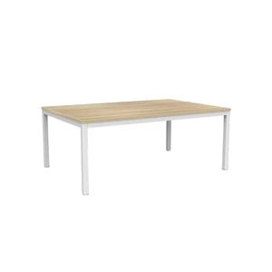 Olg Axis Table 4 Leg White Frame New Oak Smooth Top L1800mm X W1200mm