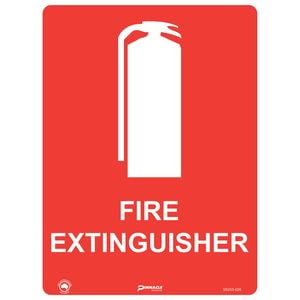 Pinnacle 400 x 300mm Metal Fire Extinguisher With Picto