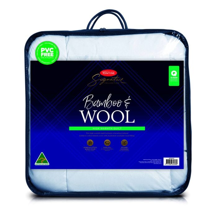 Tontine Super King Signature Bamboo Cotton Wool Quilt - High Warmth