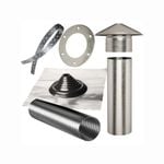 Abey 125mm Steel Roof Rangehood Flue Kit