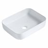 Mondella Rectangular Above Counter Basin - Matte White Concerto