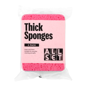 All Set Thick Sponges - 4 Pack