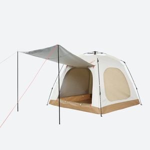 Decathlon | Easy Shelter Pro Mesh Cream-good Ventilation, Quick Opening System, Upf50+ - One Size