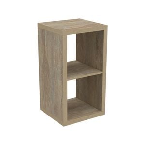 Flexi Storage Clever Cube 410 x 760 x 390mm Oak 1 x 2 Storage Unit