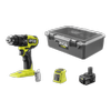 Ryobi 18V ONE+ HP Brushless Compact Hammer Drill 4Ah Kit & LINK Organiser