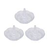 3PK Annabel Trends Glass Jewellery/Ring Luxe Round Holder Organiser Clear