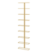 12 Bottles Wall Mounted Wine Rack - Gold