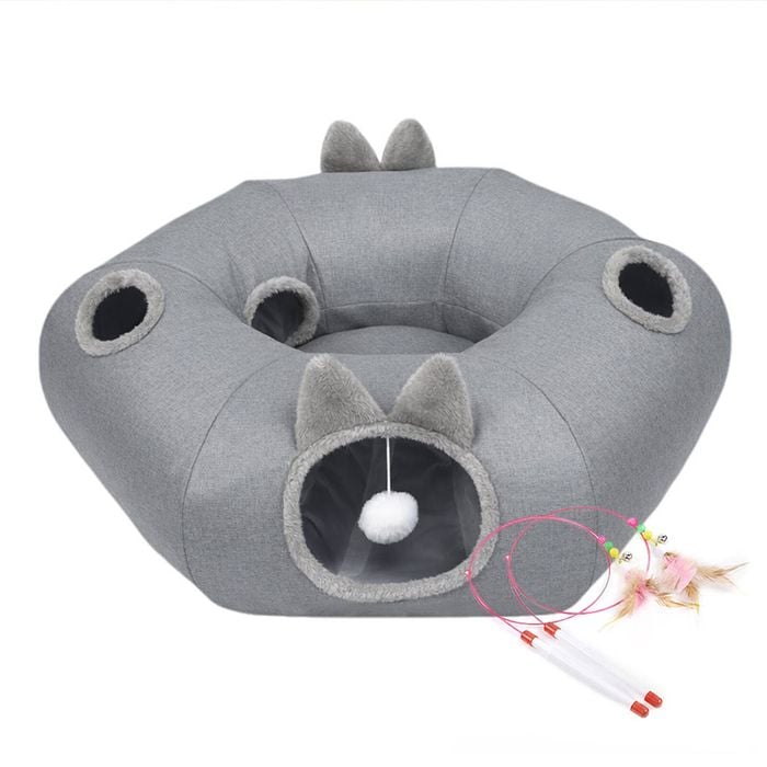 Pawz Large Cat Tunnel Bed Interactive Playhouse Indoor Pet Toy