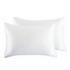 Catzon 2 Pcs Luxury Silky Satin Pillowcases for Hair and Skin 50X66cm-White