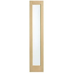 Corinthian 2340 x 400 x 40mm Entrance Door Blonde Oak Translucent Glass AWEOSL21