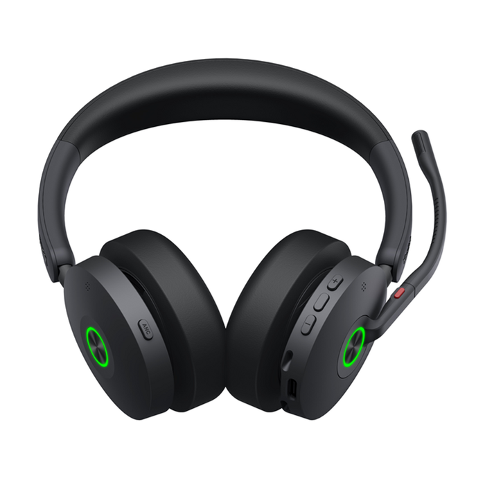 Yealink Bh74 Uc Usb-c/a Bluetooth Headset, Active Noise Cancellation, Acoustic Shield, Wireless Range 50 M