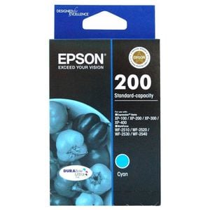 Epson GENUINE Original Epson 200 Cyan ink T200292 XP-100 XP-200 XP-300 XP-310 XP-400 XP-410 WF-2510 WF-2520 WF-2530 WF-2540