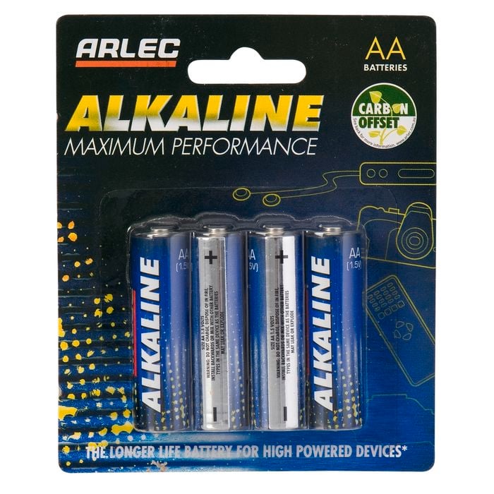 Arlec AA Alkaline Battery 4pk - 4 Pack