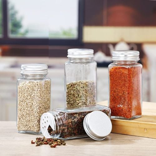 36 Pcs Glass Spice Jars Bottles With Spice Labels 120ml Each Bottle Bunnings Australia