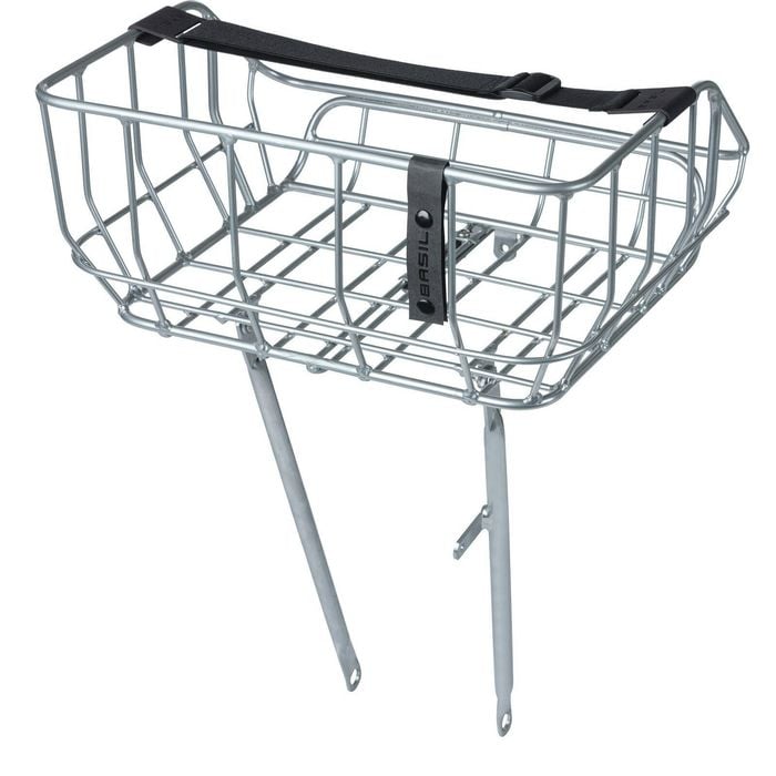 Basil Portland Bicycle Front Basket 25 Litres Chrome