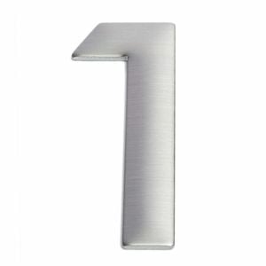 Sandleford 75mm Suburban Stainless Steel Self Adhesive House Number 1
