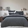 Bianca Hallston Super King Pre-Washed Cotton Quilt Cover Set - Charcoal