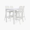 Frankie Armless Remix 5pc Bar Setting - White