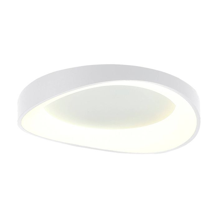 Lexi Lighting Hayley CCT LED Ceiling Light Large White Triangular Dimmable 40W
