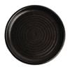 Olympia Canvas Small Rim Round Plate Delhi Black 180mm Pack of 6