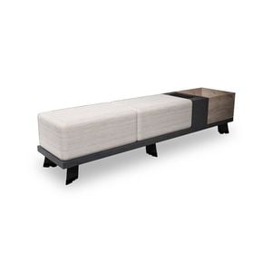 Modern Home LivingHALDIS Bench 180cm(W) x 40cm(D) x 40cm(H) - Warm Oak & Black