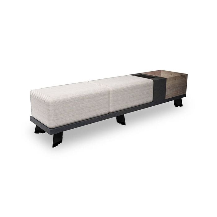 Modern Home LivingHALDIS Bench 180cm(W) x 40cm(D) x 40cm(H) - Warm Oak & Black
