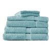 6pc Canningvale Royal Splendour Home Decor Bathroom Towel Set Aqua Foam