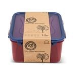 Lock & Lock 1.2L Eco Square Airtight Food Container Set - Short