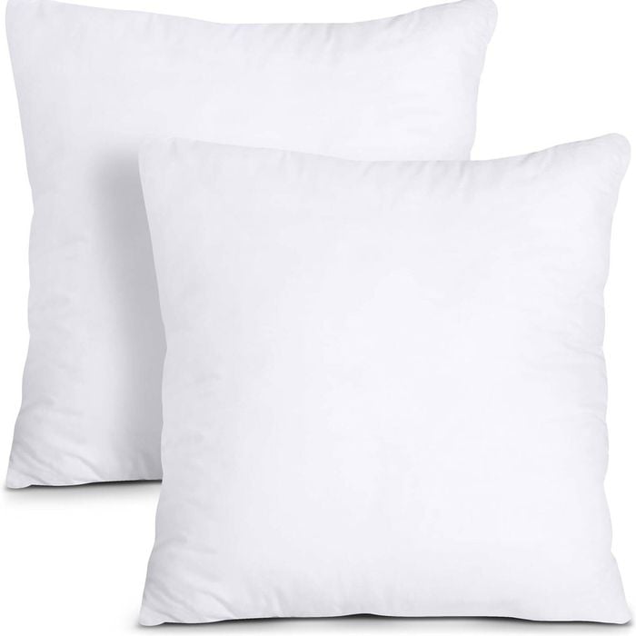 1x Premium Euro 100% Cotton Pillow With Cover Filled Durable Soft European Square 65x65cm