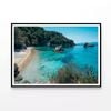 Beach and a Rocky Shore  Print 100% Australian Made 120x90cm  (Poster)