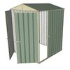 Build-a-Shed 1.5 x 1.5 x 2.3m Gable Single Sliding Side Door Shed - Green