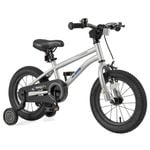 Costway 36cm Kids Bike Adjustable Bicycle w/Removable Training Wheels Silver