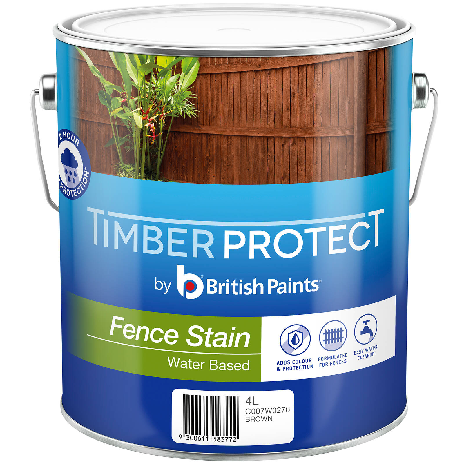 Timber Protect 10L Brown Fence Stain thumbnail 2