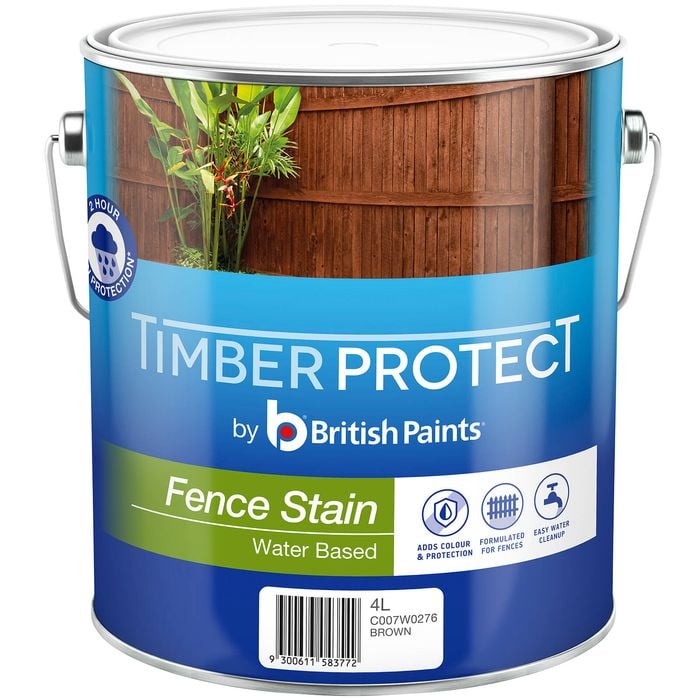 Timber Protect 4L Brown Fence Stain