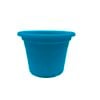 Moda 15cm Aqua Transparent Round Plastic Pot