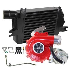 Gen1 High Flow Turbo Charger With 60mm Intercooler And Genuine Oil Feed Pipe For Mitsubishi Challenger 4d56 2.5l Vt10