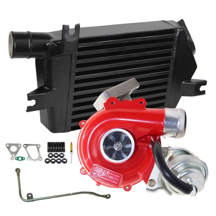 Gen1 High Flow Turbo Charger With 60mm Intercooler And Genuine Oil Feed Pipe For Mitsubishi Challenger 4d56 2.5l Vt10