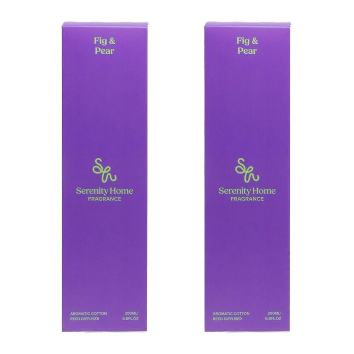2PK Serenity Ripe Fig and Juicy Pear Scent Home Fragrance Reed Diffuser 200mL