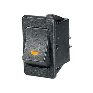 Narva 12V 20A Amber LED DPST On/Off Rocker Switch