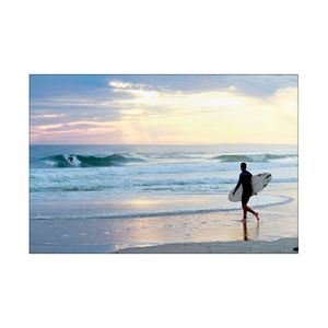 Artey | Lone Surfer - Stretched Canvas - Stretched Canvas - 80 x 120 cm