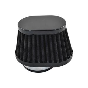 Calflow Air Filter suits VW Solex 30/31/34PICT, Height 80mm, 52mm Neck - Black